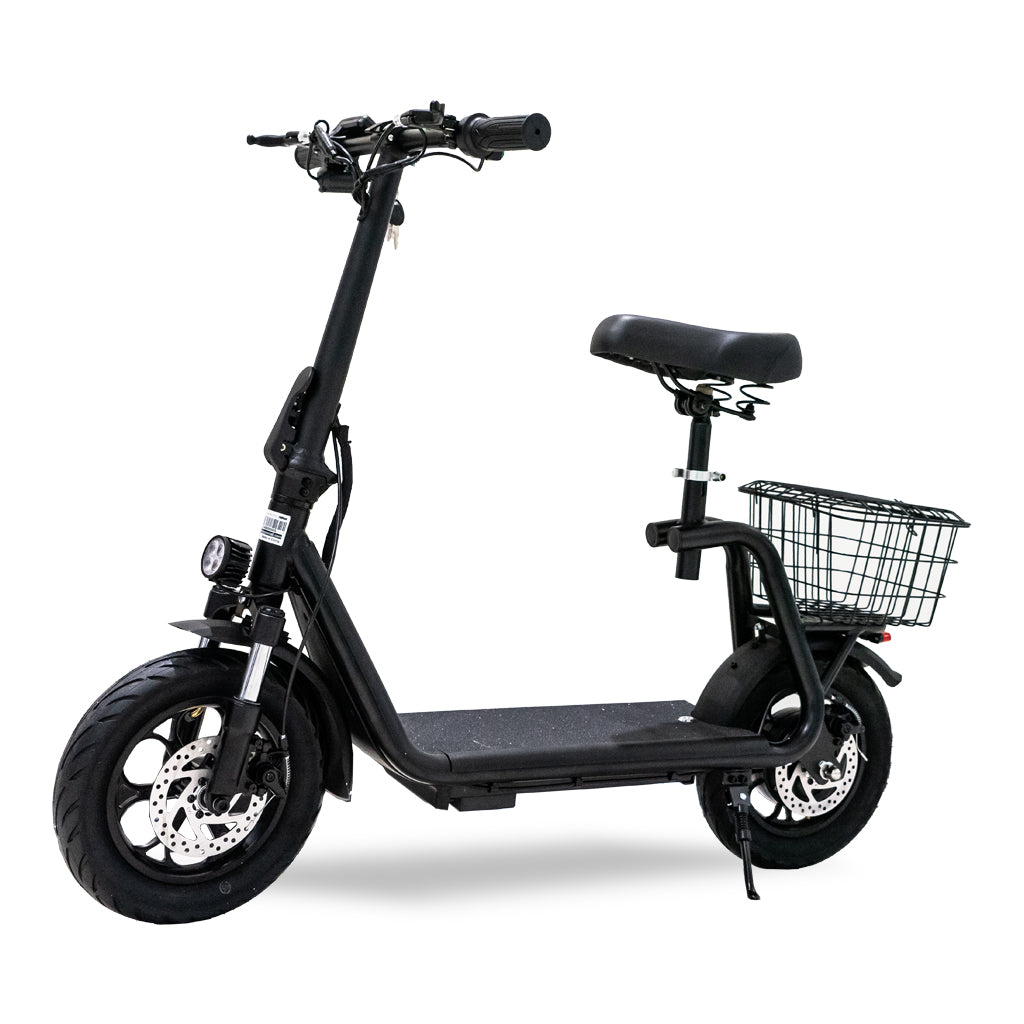 CRONY JL005-02 Small Harley Electric Scooter Disc Brakes Front Suspension E-bike