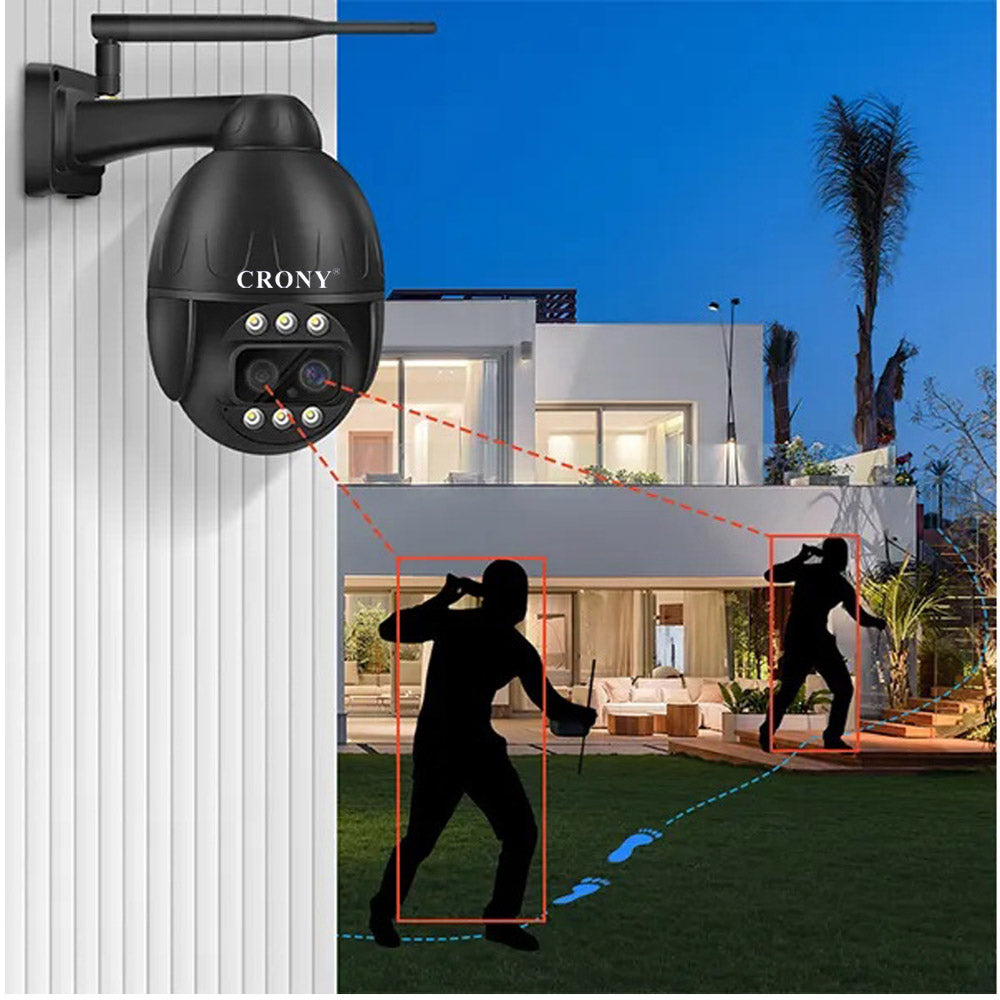 CRONY VST-DL26G-3IN1-4MP-10X 4G Camera Dual Lens 4K WiFi/Lan/4G GSM Pan Tilt Zoom Smart Security Camera