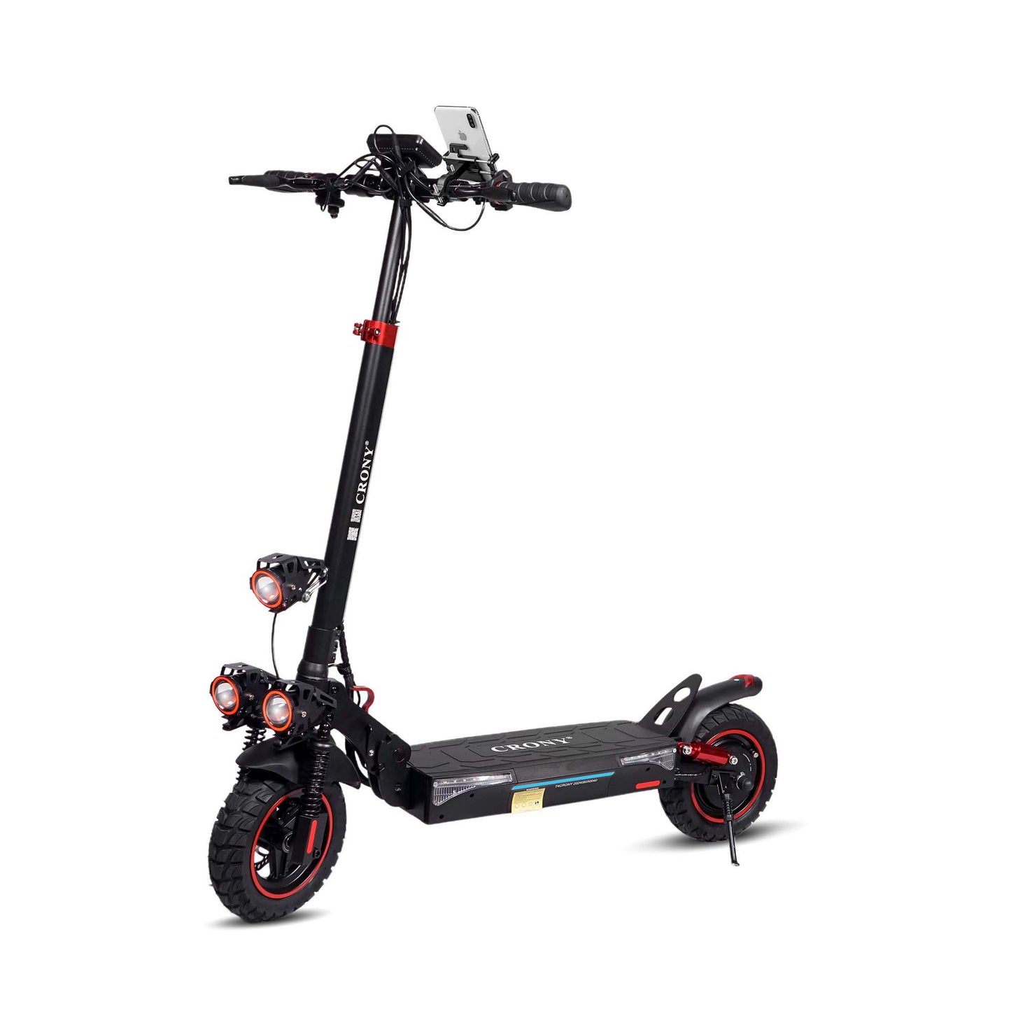 CRONY T4 big display high speed E-scooter Triple LED Headlamps Foldable Design