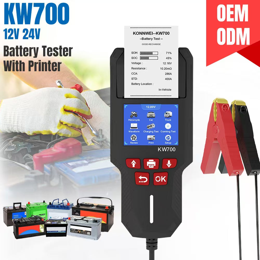 KONNWEI KW700 CAN OBD Scan Tool With Printing Function