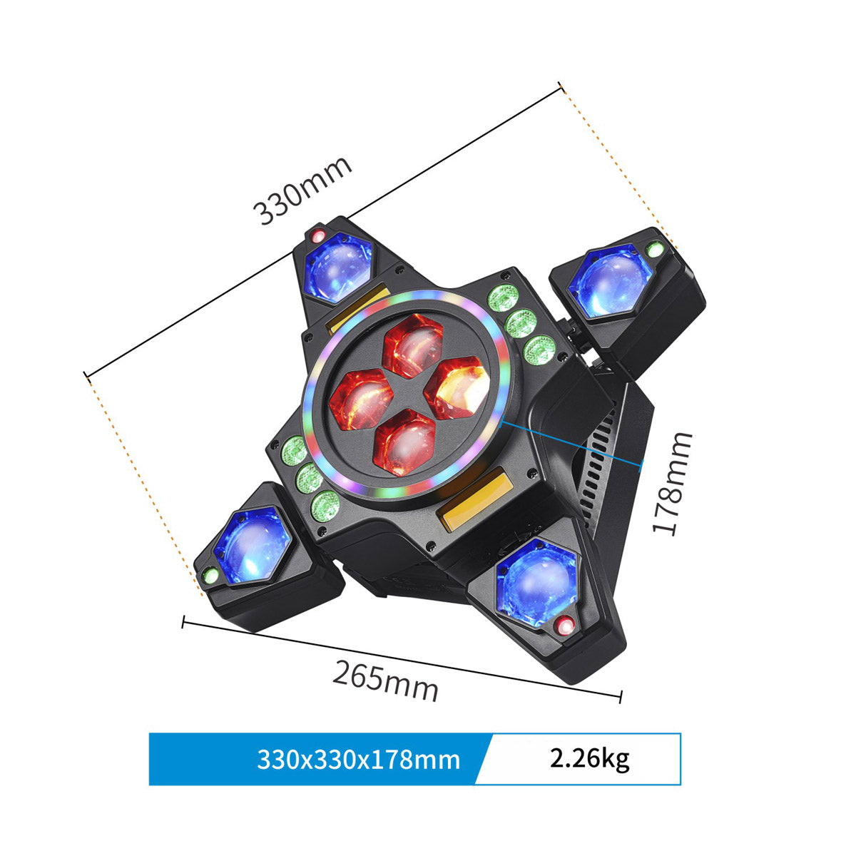 CRONY Quad-armed Cyclone LED With laser