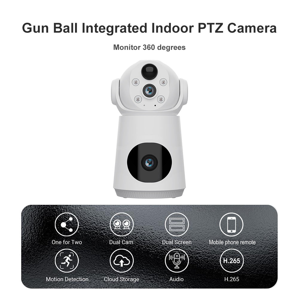 CRONY VQS003WIFI 4MP Wireless Security Camera Indoor Battery Powered WiFi Camera with Motion Detection Night Vision Two Way Audio Home Surveillance