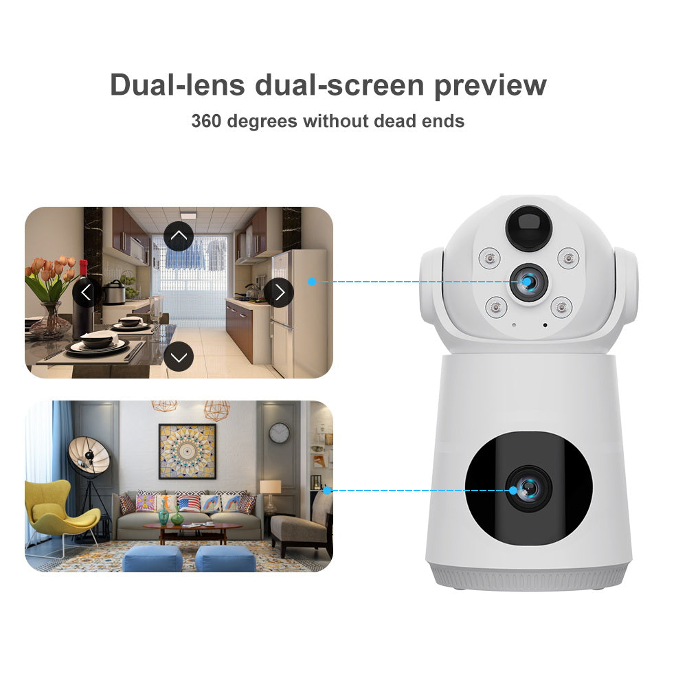 CRONY VQS003WIFI 4MP Wireless Security Camera Indoor Battery Powered WiFi Camera with Motion Detection Night Vision Two Way Audio Home Surveillance