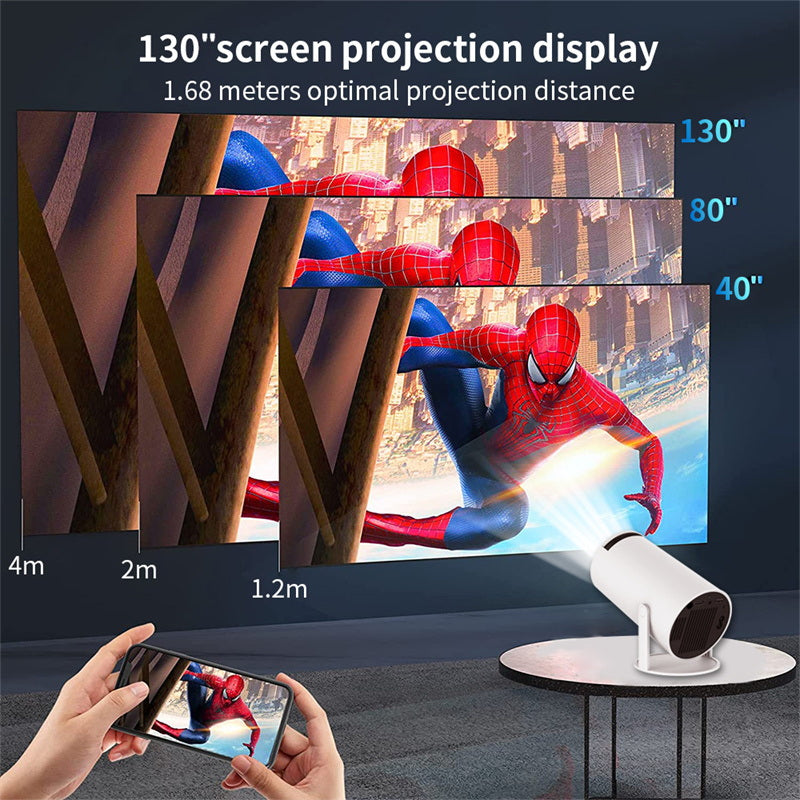 CRONY HY-300A Game projector 180° Automatic Focus Home Video Portable Projector