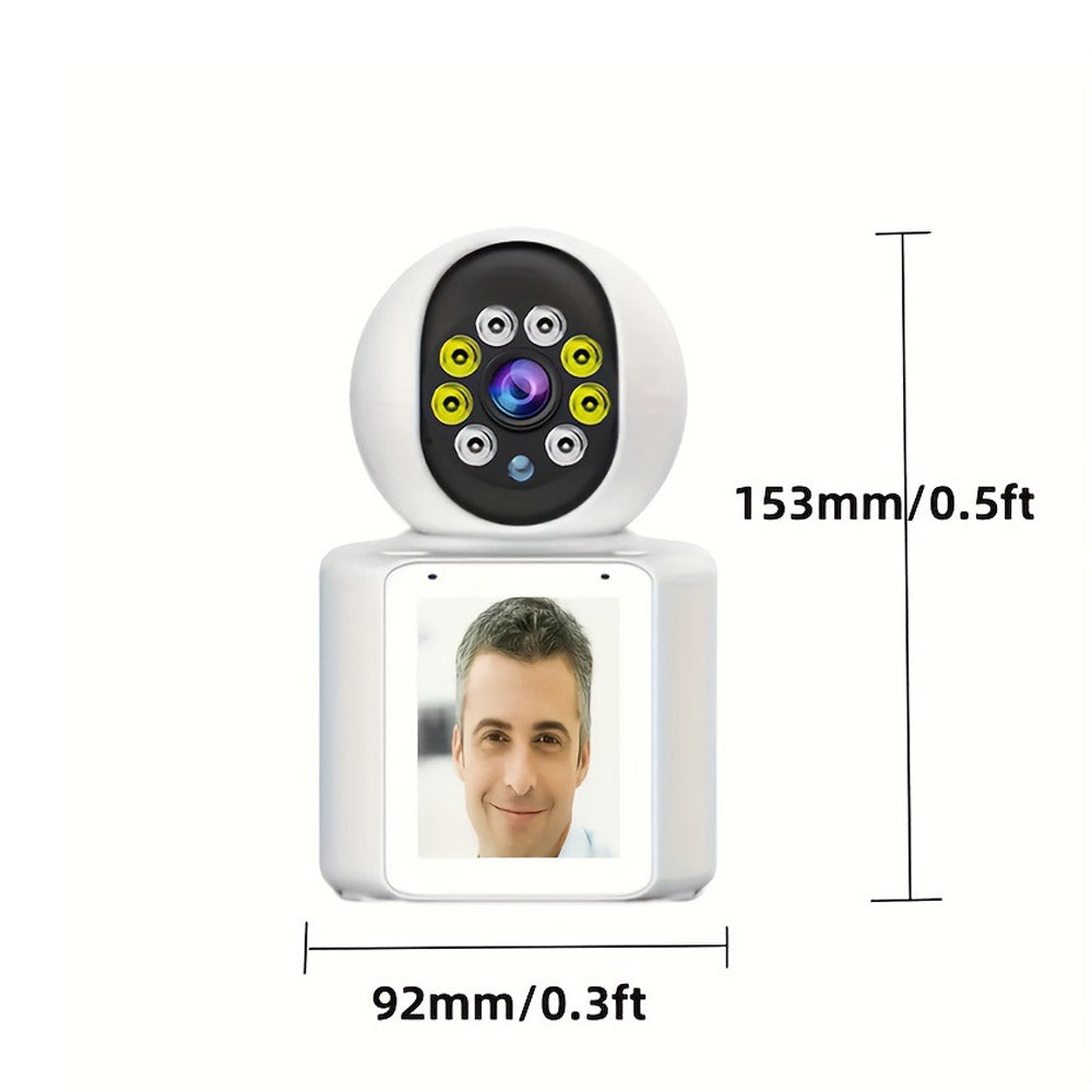 كروني IV-20 V360Pro تطبيق مكالمات فيديو 1080P كاميرا واي فاي عالية الدقة مكالمات فيديو بنقرة واحدة رؤية ليلية بالأشعة تحت الحمراء كاميرا مراقبة طفل بالفيديو