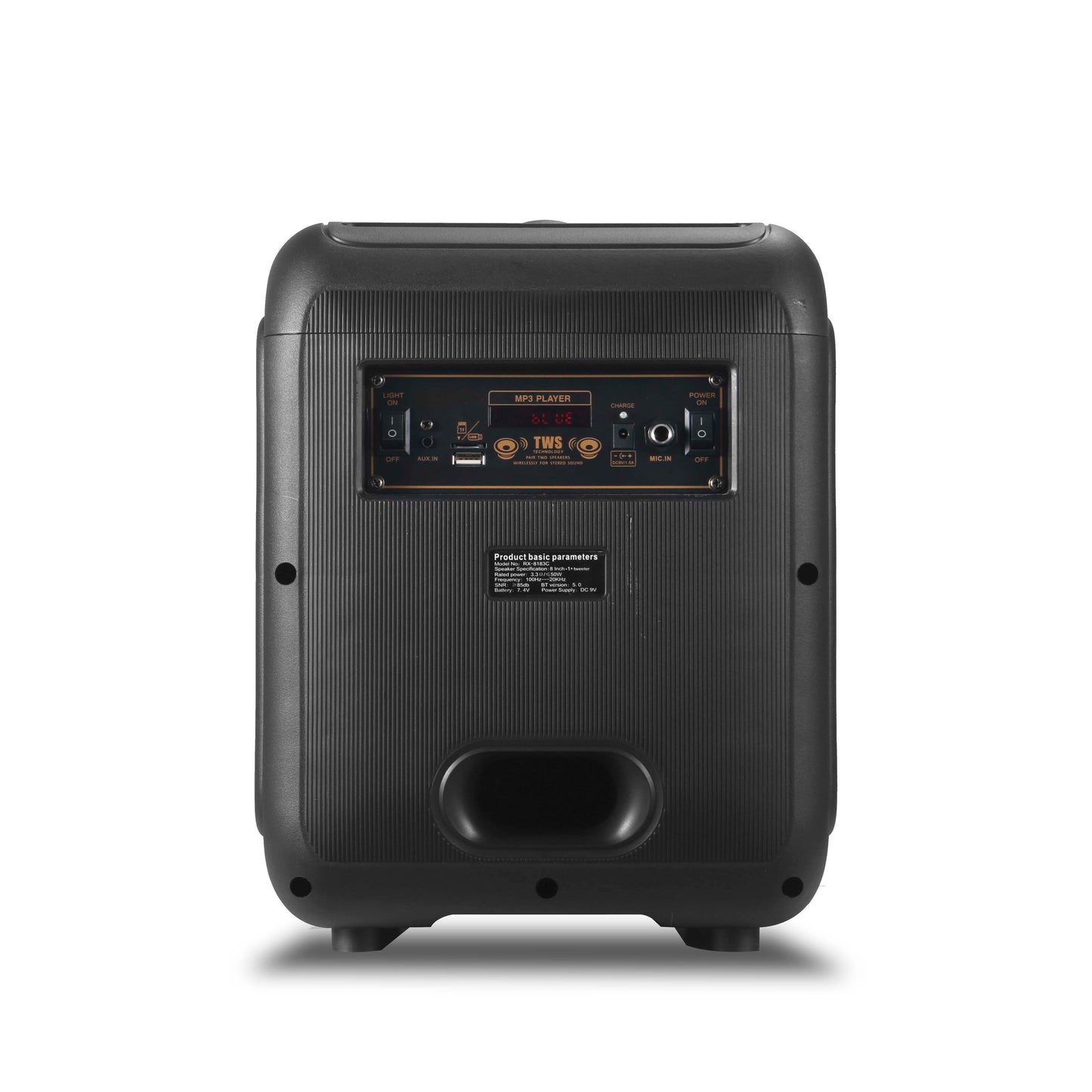 CRONY RX-8183C CR-8183C Speaker BT Speaker 8 Inch Small Subwoofer Speaker With Adapter