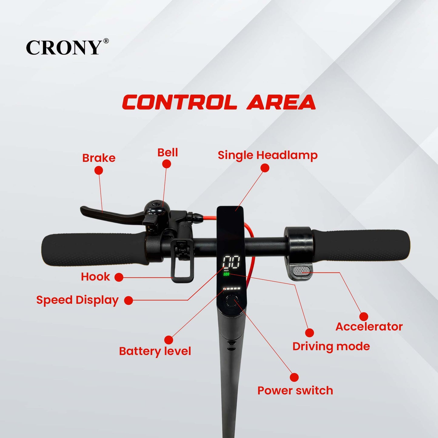 CRONY XM M365 with Suspension and APP Front Suspension Durable Electric Scooter