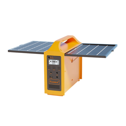 محول طاقة شمسي محمول CRONY EG-013 بقدرة 100 واط، بطارية LiFePO4 بسعة 76.8 واط ساعة، شحن سريع USB PD