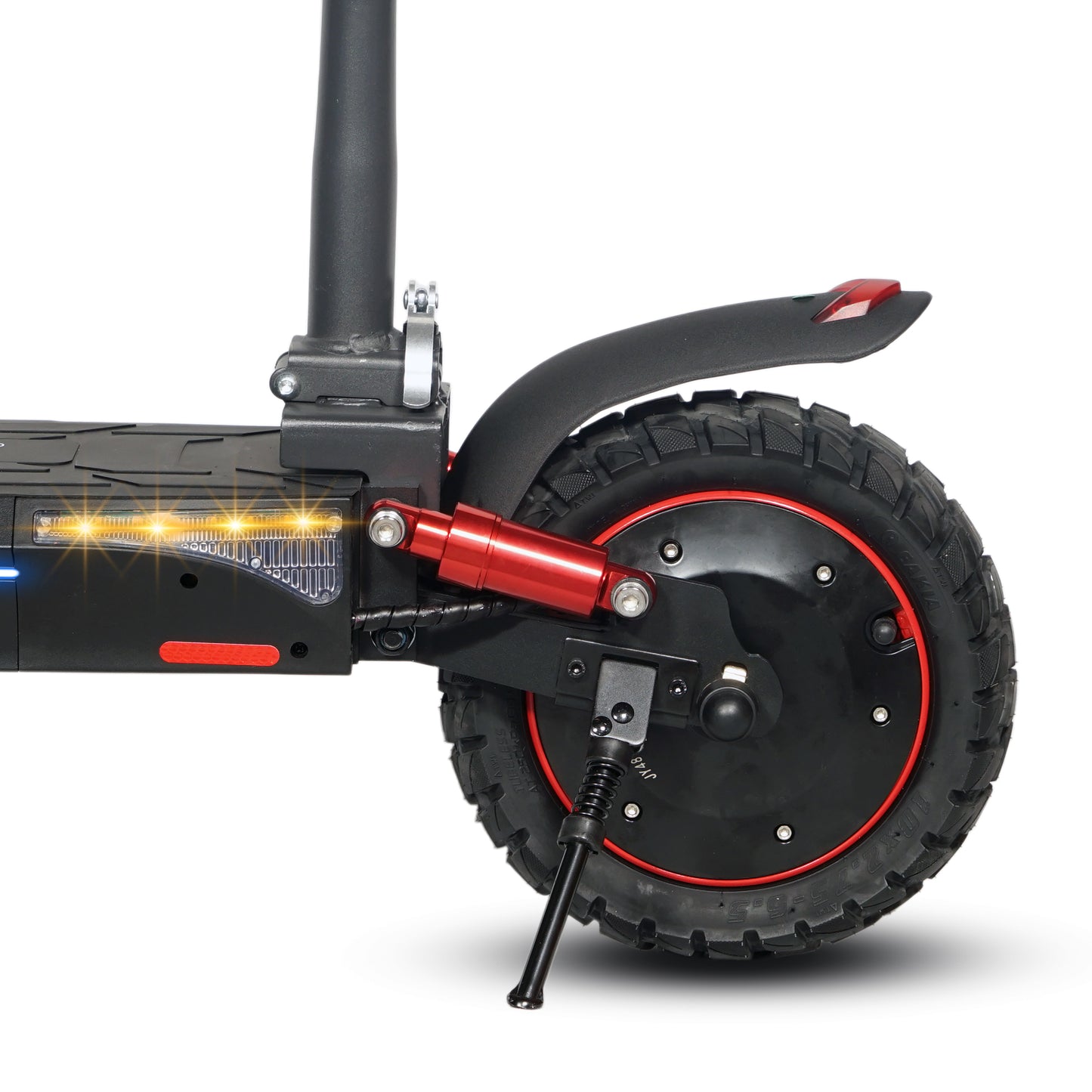 CRONY T4 Electric Scooter Big LCD Display With Seat 2000W Motor Smart App Control Triple LED Headlamps & Foldable Design with Smart Lock & Flashing Mode Front/Rear Suspension