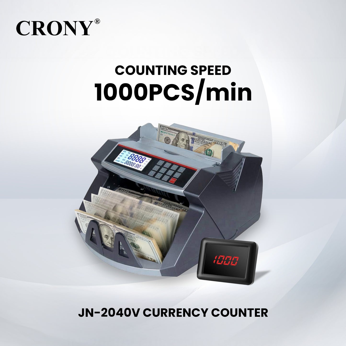 CRONY Banknote Verifiers JN-2040V Money Counter machine Banknote Verifiers