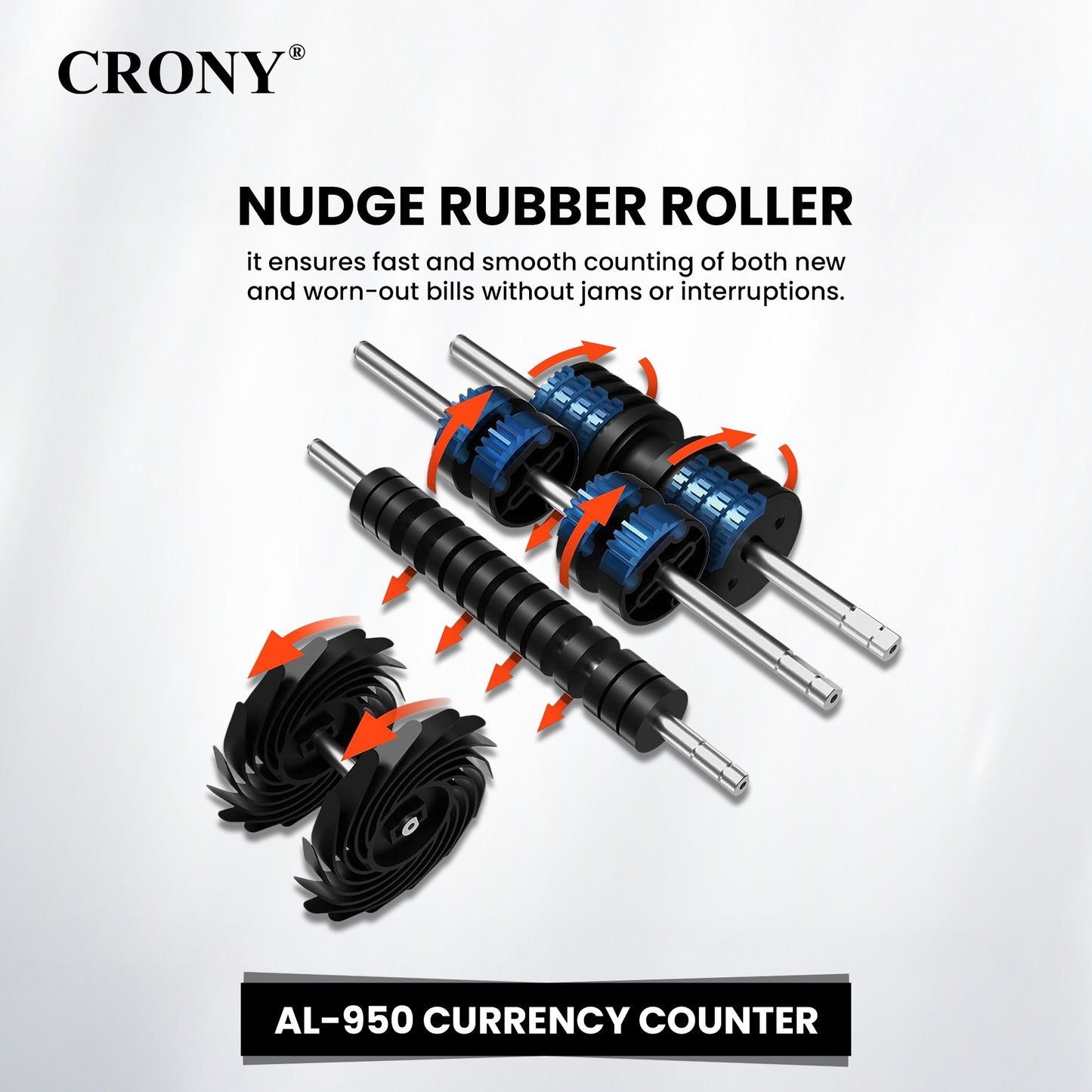 CRONY Banknote Verifiers AL-950 Multi Currency Mix Value Money sorter Pocket Money Counter and Sorter