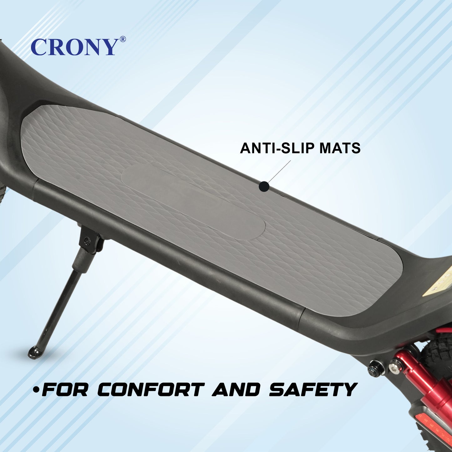 CRONY M365 MAX Dual suspension E-Scooter 500W Motor 36V/10AH Battery 20-30KM Range Back Disc Brake Front/Rear Suspension
