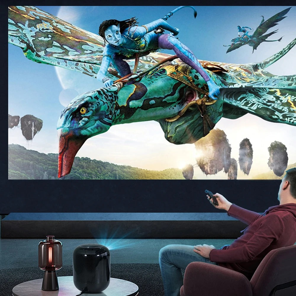 كروني L010 جهاز عرض ذكي بشاشة LCD أندرويد 11 واي فاي صغير محمول 4K فل اتش دي 1080p