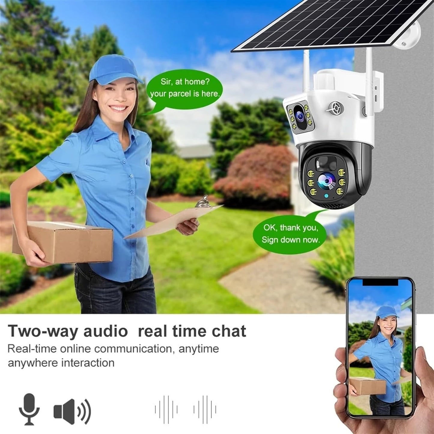 CRONY VCS09 4G WIFI solar camera Outdoor Security Cameras 4MP/8MP HD Wireless Outdoor Camera PTZ Solar IP Camera Built-in Battery Video Surveillance Cameras