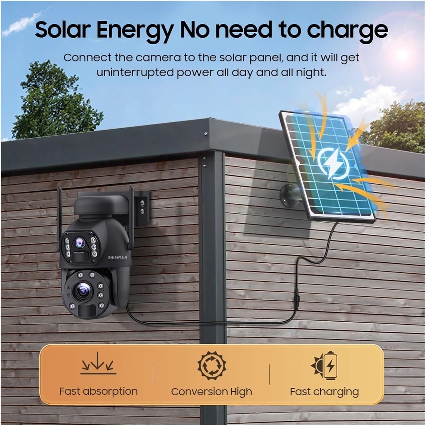 CRONY ST-598-8M-20X-4G Low power Solar Battery Camera