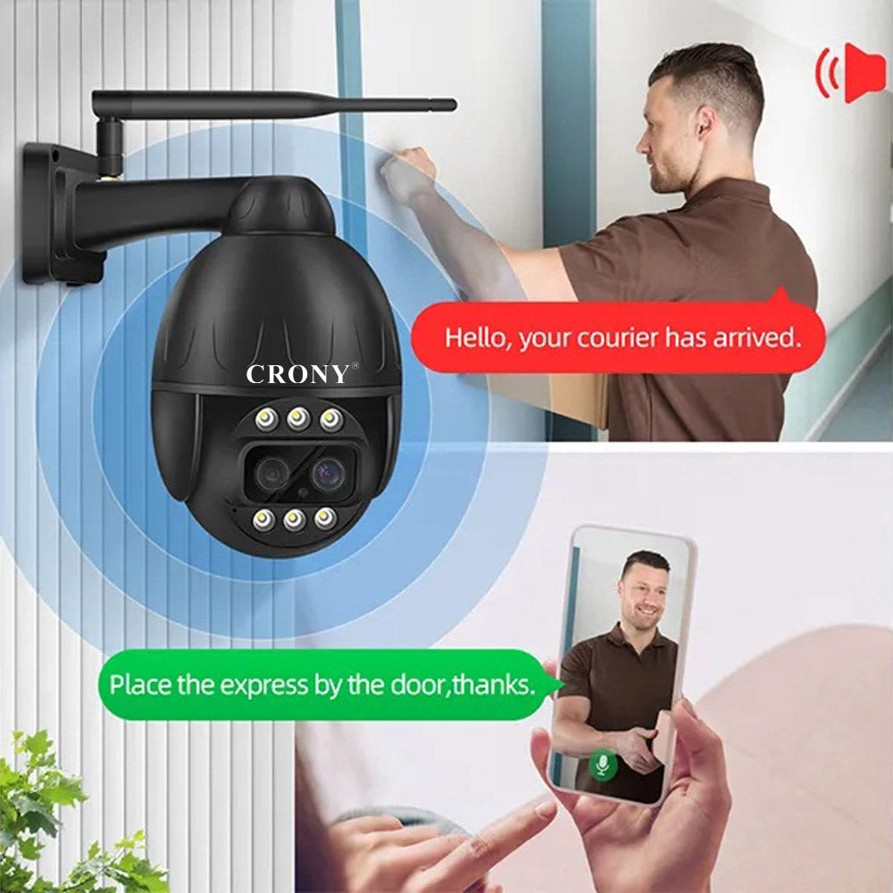 CRONY VST-DL26G-3IN1-4MP-10X 4G Camera Dual Lens 4K WiFi/Lan/4G GSM Pan Tilt Zoom Smart Security Camera