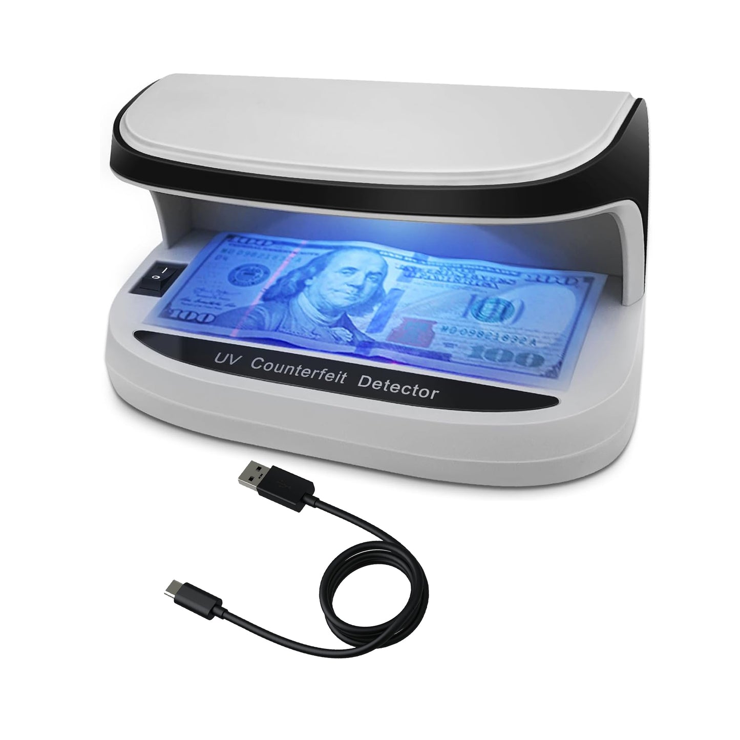 CRONY Banknote Verifiers AL-09 Auto UV Counterfeit Money Detector Handy Mini Counterfeit Money Detector Scanner Machine With UV