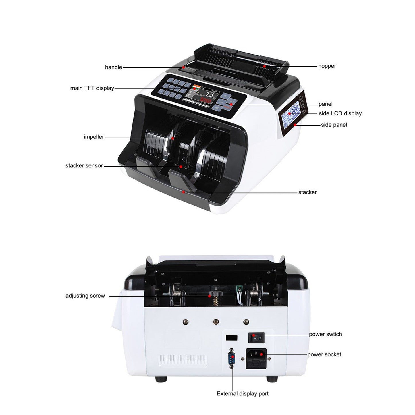 CRONY AL-7200 Currency Counter Single Denomination Value Counter Banknote Verifiers