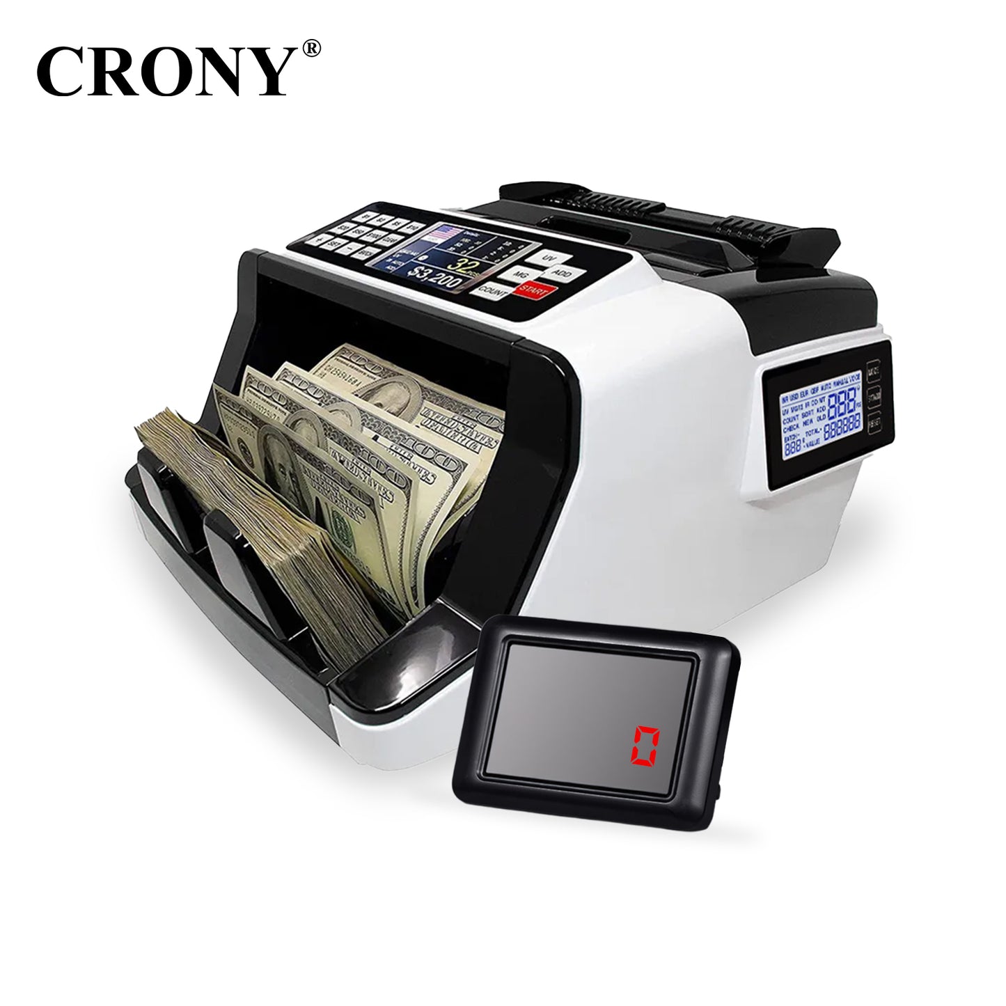 CRONY AL-7200 Currency Counter Single Denomination Value Counter Banknote Verifiers