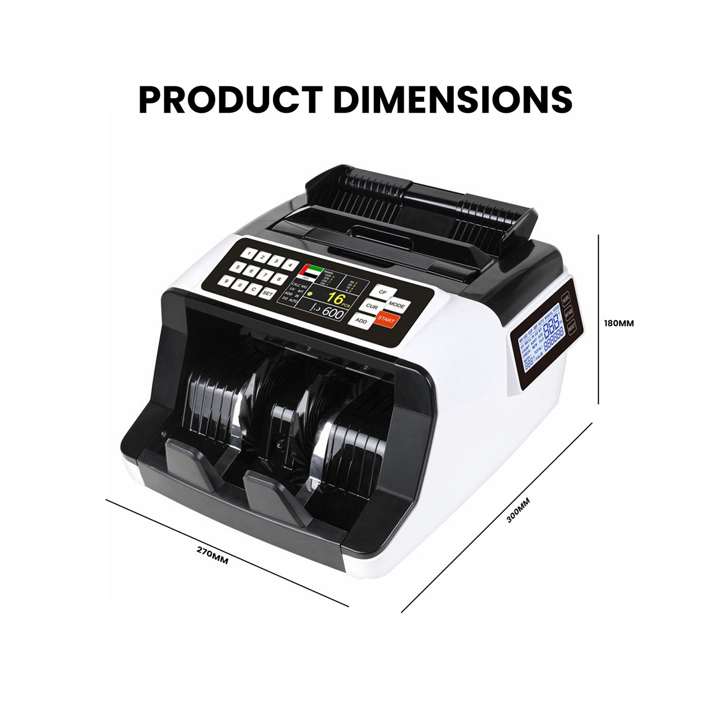 CRONY AL-7200 Currency Counter Single Denomination Value Counter Banknote Verifiers