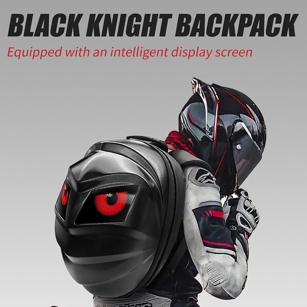 CRONY Iron Man Water transfer Crown LED Display Backpack Upgrade Iron Man LED Backpack Screen Knight Motorcycle Backpack Cool Travel Bag Scooter Bag -2