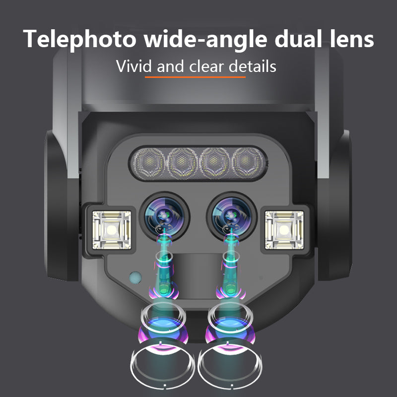 كاميرات مراقبة مزدوجة CRONY CM-Q820EM WIFI-6MP-10X (تطبيق carecamPro)