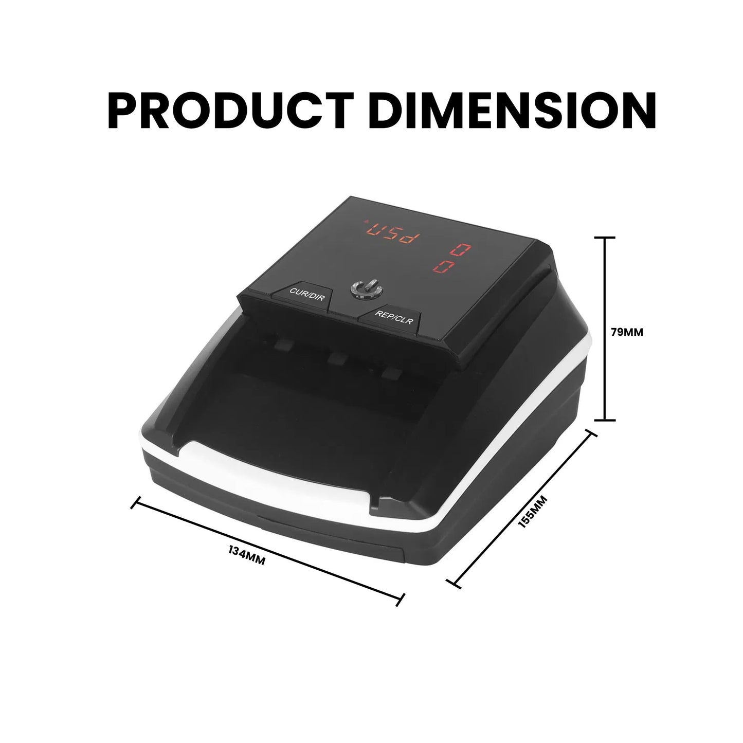 CRONY Banknote Verifiers CN-136 Automatic Money Detector TFT Display Auto Fake Note Money Detector Portable Counterfeit Bill detector Money Counter
