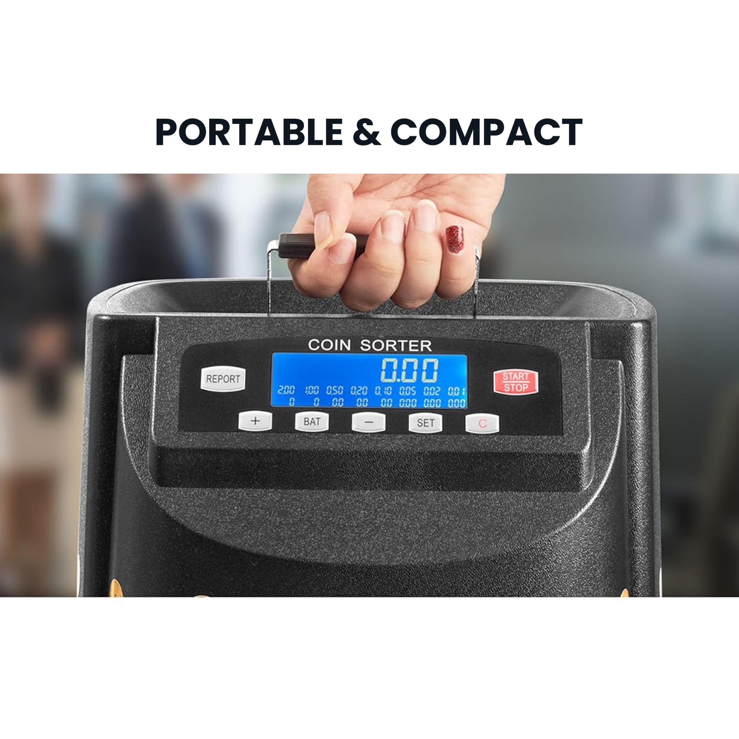 CRONY Banknote Verifiers CN-550 Coin counting machine LCD screen coin sorting machine Export coin counting machine Money Counter