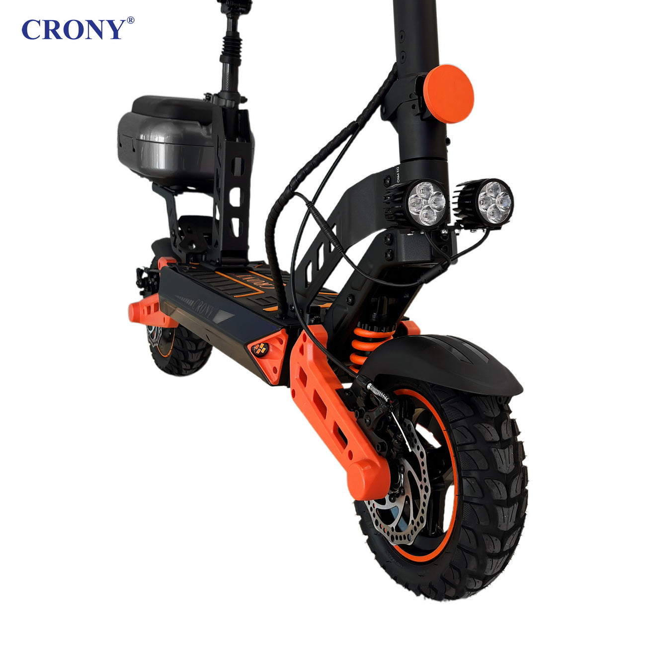سكوتر كهربائي CRONY D2 Pro تعليق مزدوج إطار من الألمنيوم شاشة LCD بلوتوث تطبيق قابل للطي للكبار سكوتر كهربائي E