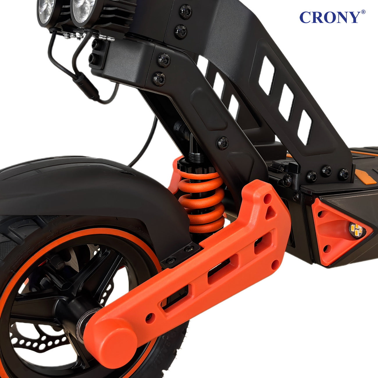 سكوتر كهربائي CRONY D2 Pro تعليق مزدوج إطار من الألمنيوم شاشة LCD بلوتوث تطبيق قابل للطي للكبار سكوتر كهربائي E