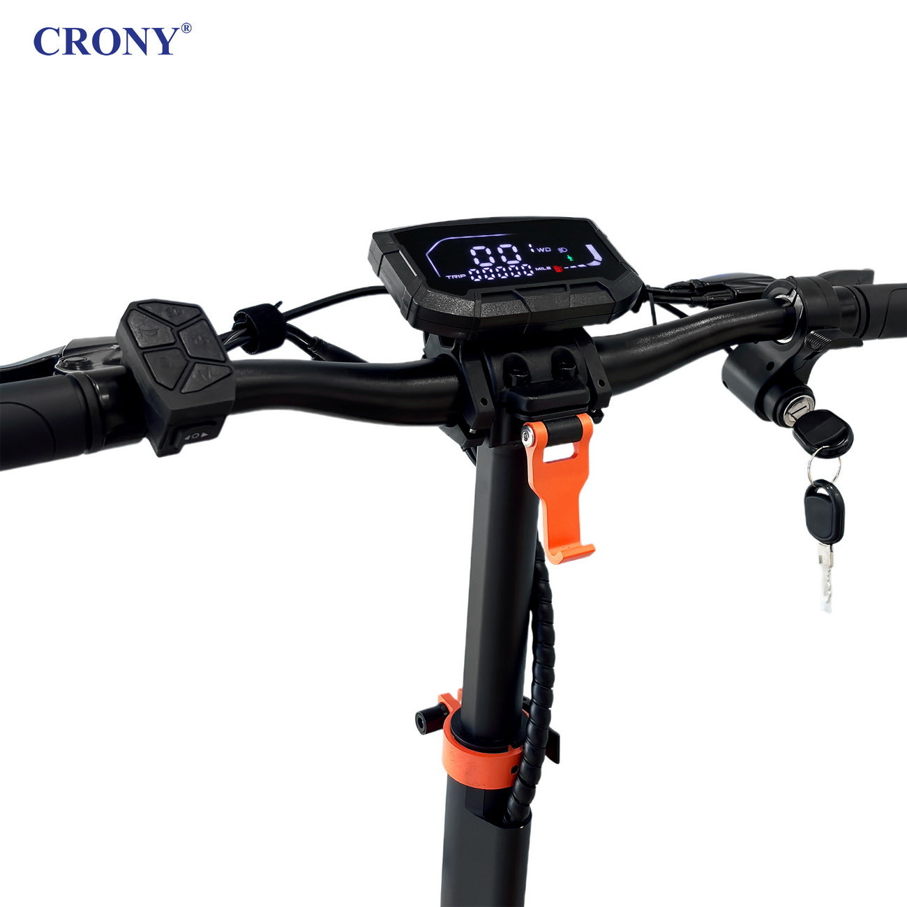 سكوتر كهربائي CRONY D2 Pro تعليق مزدوج إطار من الألمنيوم شاشة LCD بلوتوث تطبيق قابل للطي للكبار سكوتر كهربائي E