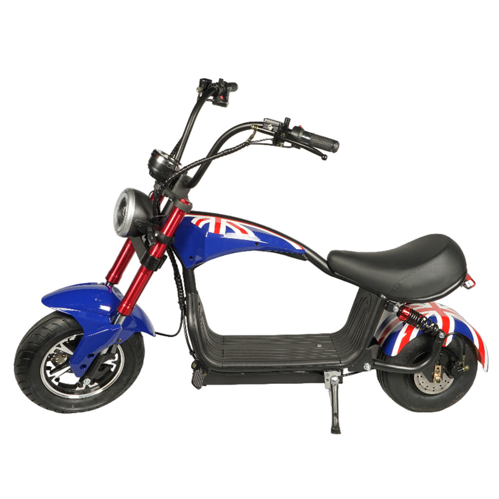 CRONY Small X1 Harley Car Electric bicycle Ebike Harley Car Electric Scooter LCD Display Detachable Battery