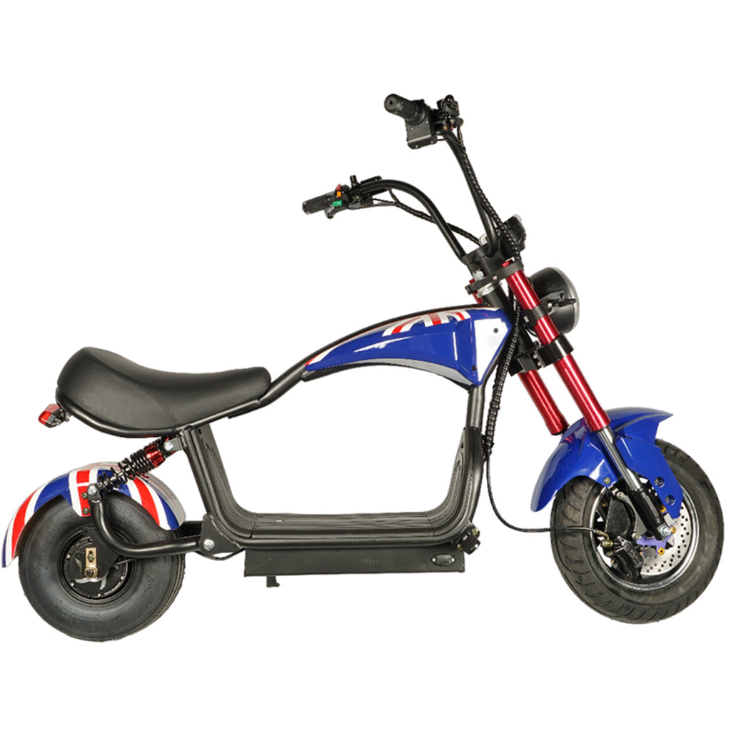 CRONY Small X1 Harley Car Electric bicycle Ebike Harley Car Electric Scooter LCD Display Detachable Battery