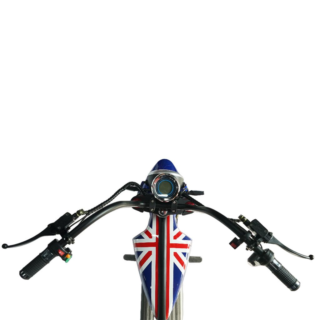 CRONY Small X1 Harley Car Electric bicycle Ebike Harley Car Electric Scooter LCD Display Detachable Battery