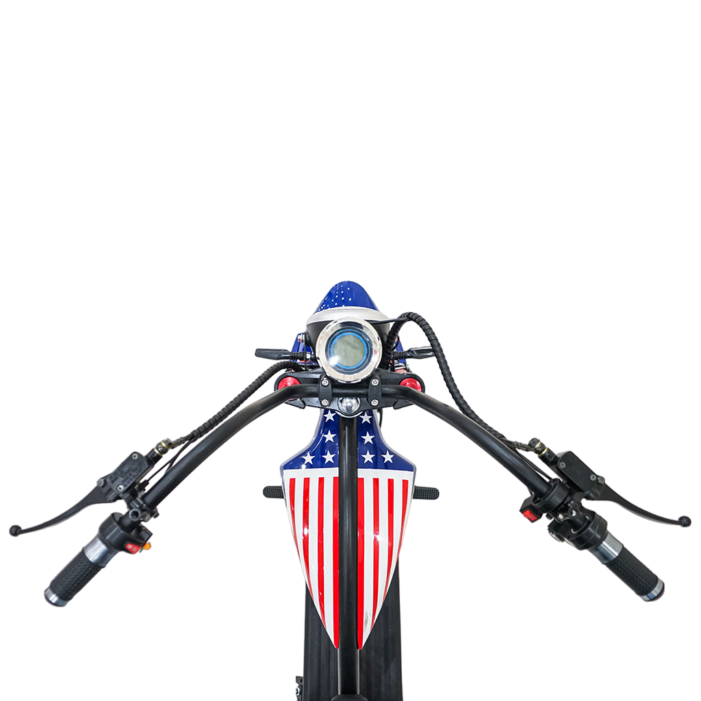 CRONY Small X1 Harley Car Electric bicycle Ebike Harley Car Electric Scooter LCD Display Detachable Battery
