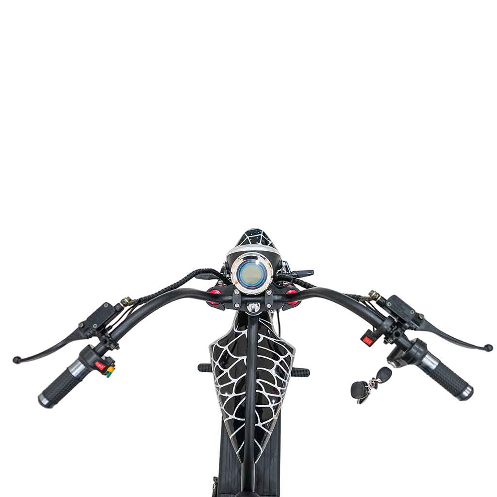 CRONY Small X1 Harley Car Electric bicycle Ebike Harley Car Electric Scooter LCD Display Detachable Battery