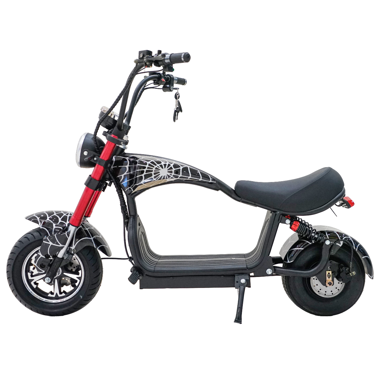 CRONY Small X1 Harley Car Electric bicycle Ebike Harley Car Electric Scooter LCD Display Detachable Battery