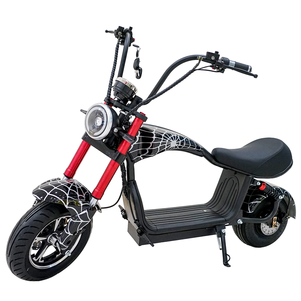 CRONY Small X1 Harley Car Electric bicycle Ebike Harley Car Electric Scooter LCD Display Detachable Battery