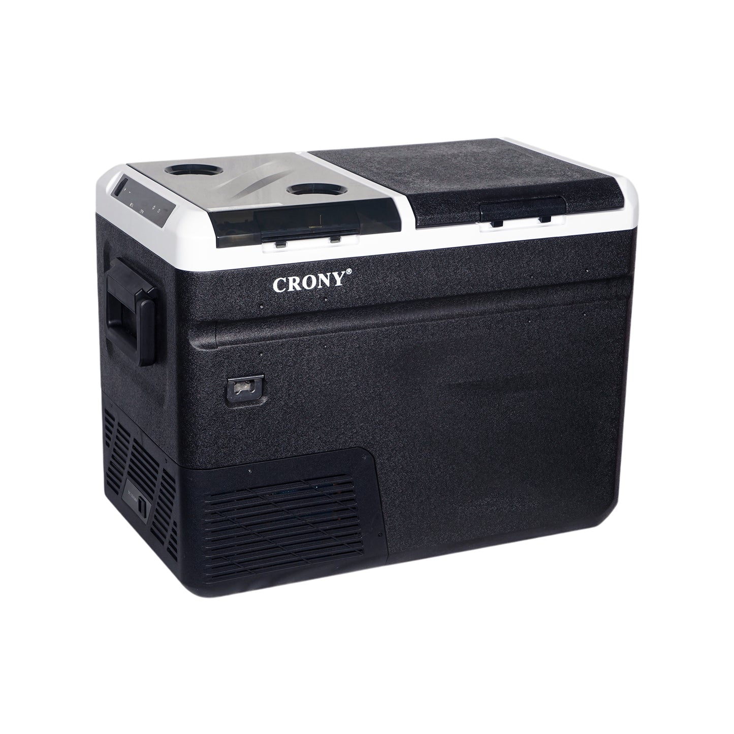 CRONY IC36 36L Home and Car Vehicle Refrigerator With Ice Machine Bottle Opener Cup Holder Car Battery Protection