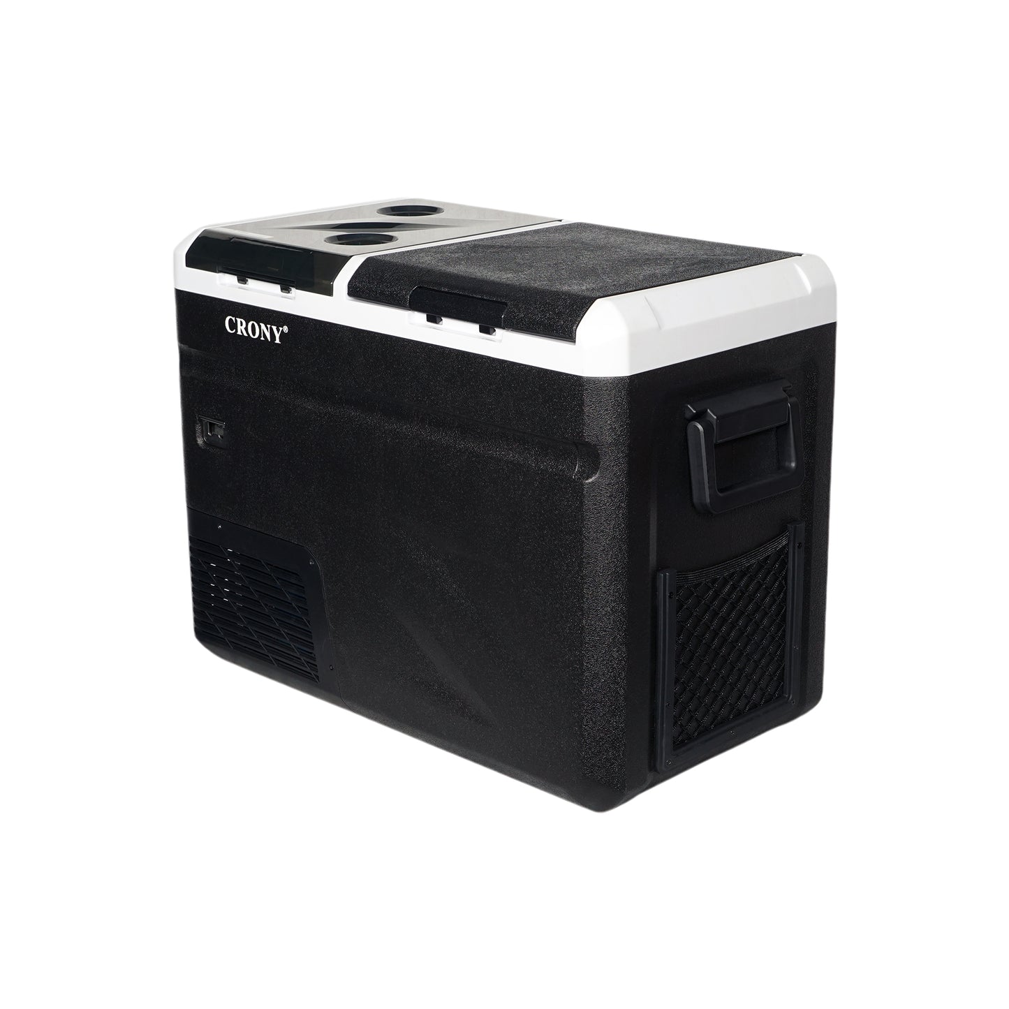 CRONY IC36 36L Home and Car Vehicle Refrigerator With Ice Machine Bottle Opener Cup Holder Car Battery Protection