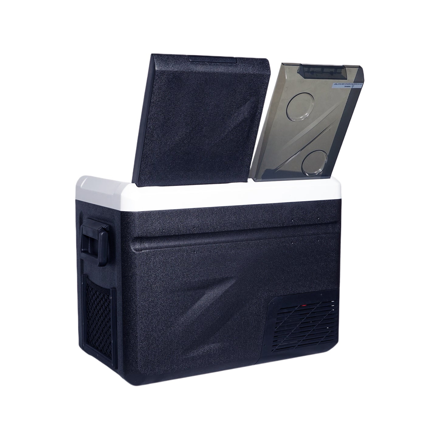 CRONY IC36 36L Home and Car Vehicle Refrigerator With Ice Machine Bottle Opener Cup Holder Car Battery Protection