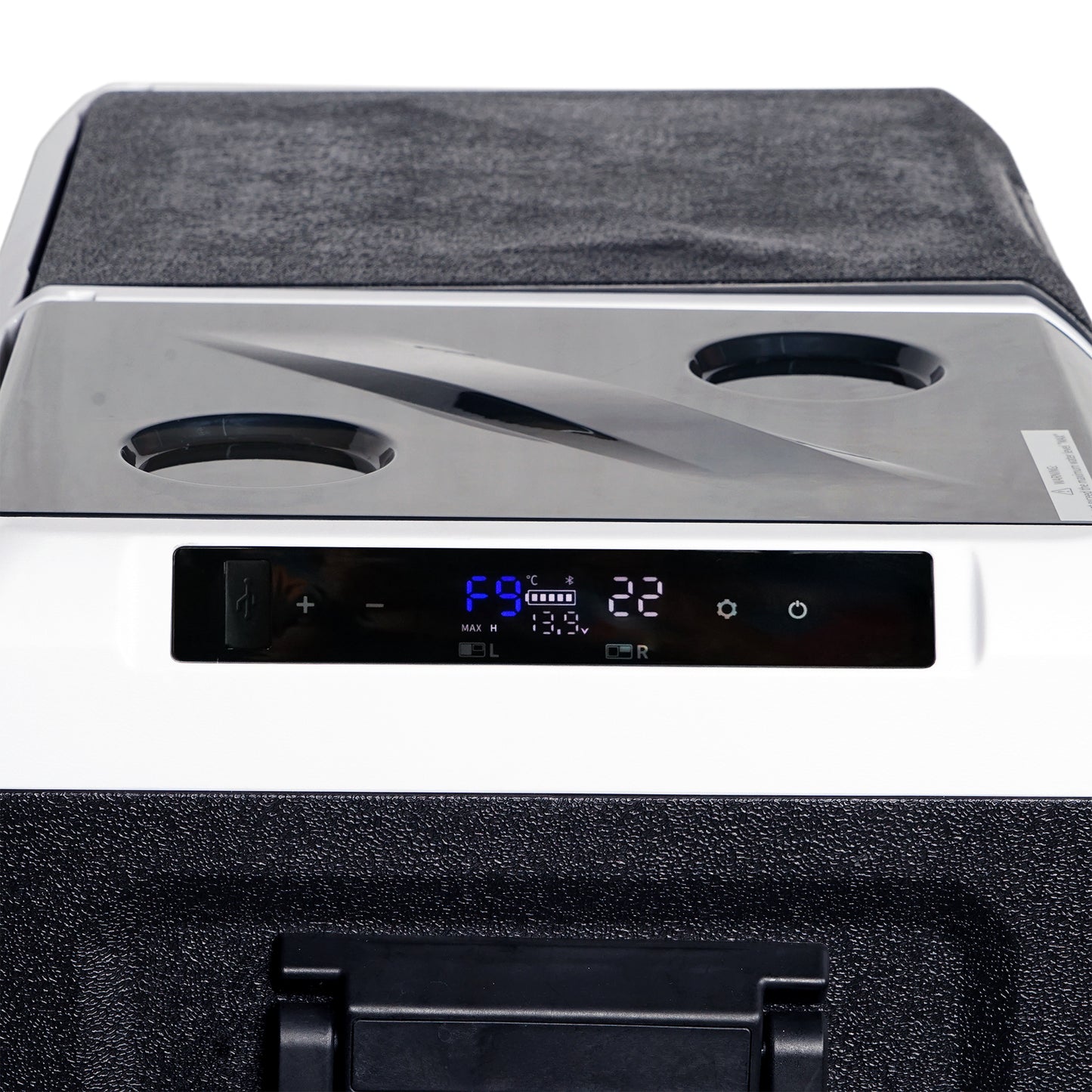 CRONY IC36 36L Home and Car Vehicle Refrigerator With Ice Machine Bottle Opener Cup Holder Car Battery Protection