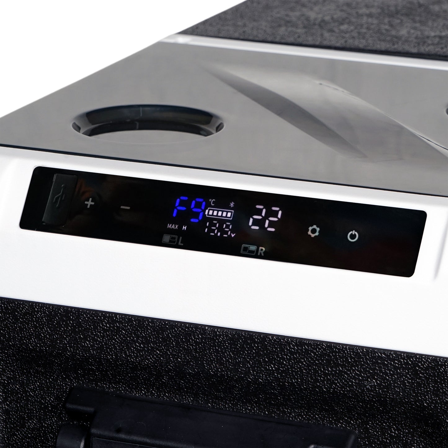 CRONY IC36 36L Home and Car Vehicle Refrigerator With Ice Machine Bottle Opener Cup Holder Car Battery Protection