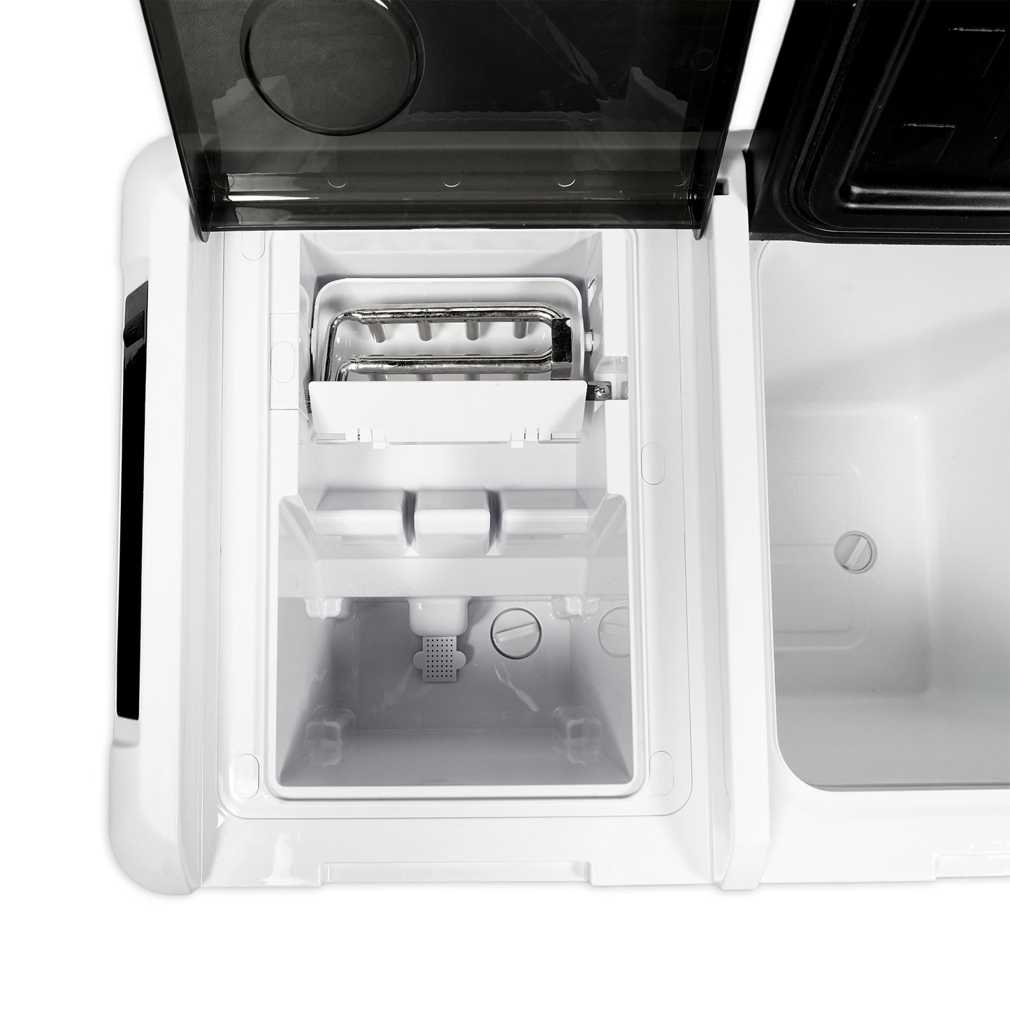 CRONY IC36 36L Home and Car Vehicle Refrigerator With Ice Machine Bottle Opener Cup Holder Car Battery Protection
