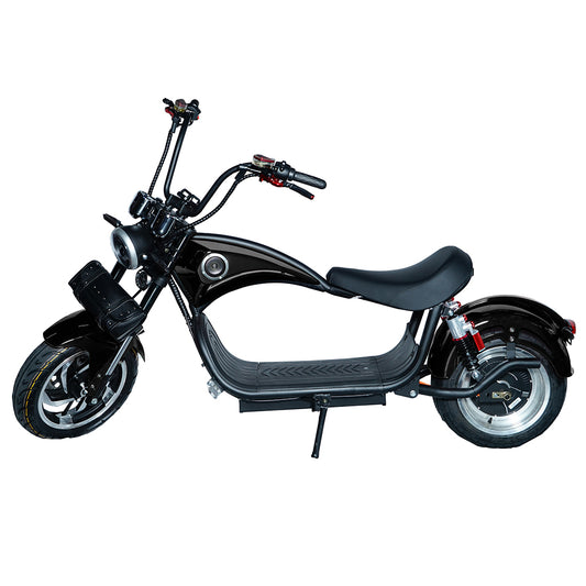 CRONY NEW X1 Harley Electrocar car With BT Electrocar car electric scooter Black
