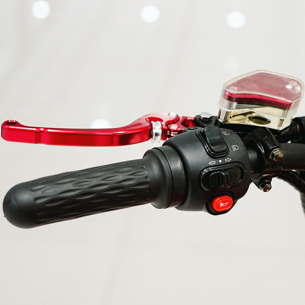 CRONY NEW X1 Harley Electrocar car With BT Speaker Electrocar car Citycoco Fat Tire electric scooter Red