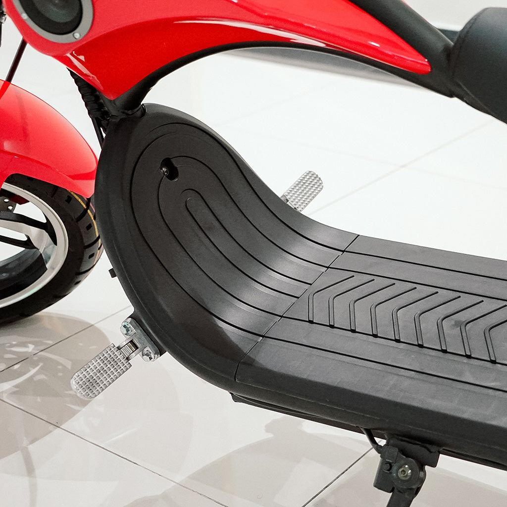 CRONY NEW X1 Harley Electrocar car With BT Speaker Electrocar car Citycoco Fat Tire electric scooter Red
