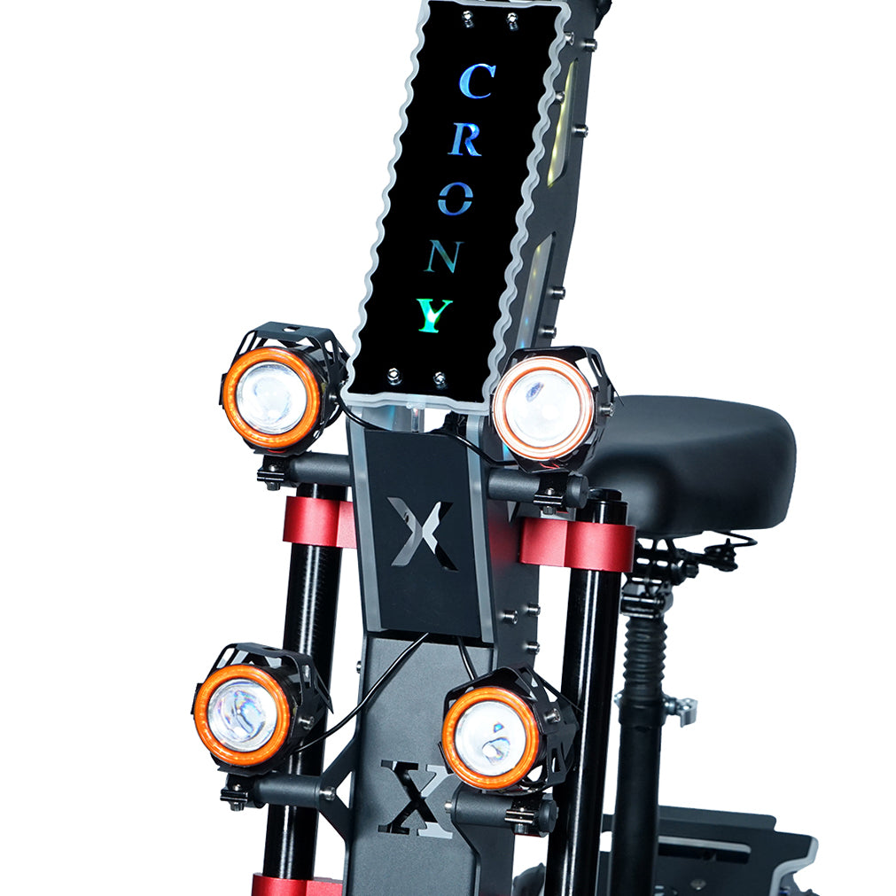 CRONY X7 Electric Scooter 5000Wx2 Motors 72V/50AH Battery 80-190KM Range Disc Brakes Front/Rear Suspension High configuration Dual Motor E-Scooter
