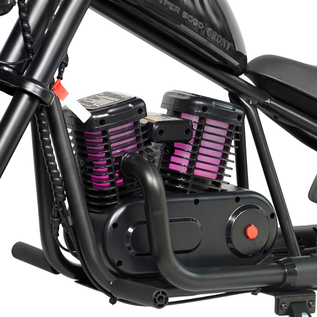CRONY EL-MB03P Children Harley black plating With APP Bluetooth sounds and fake smoke LED light