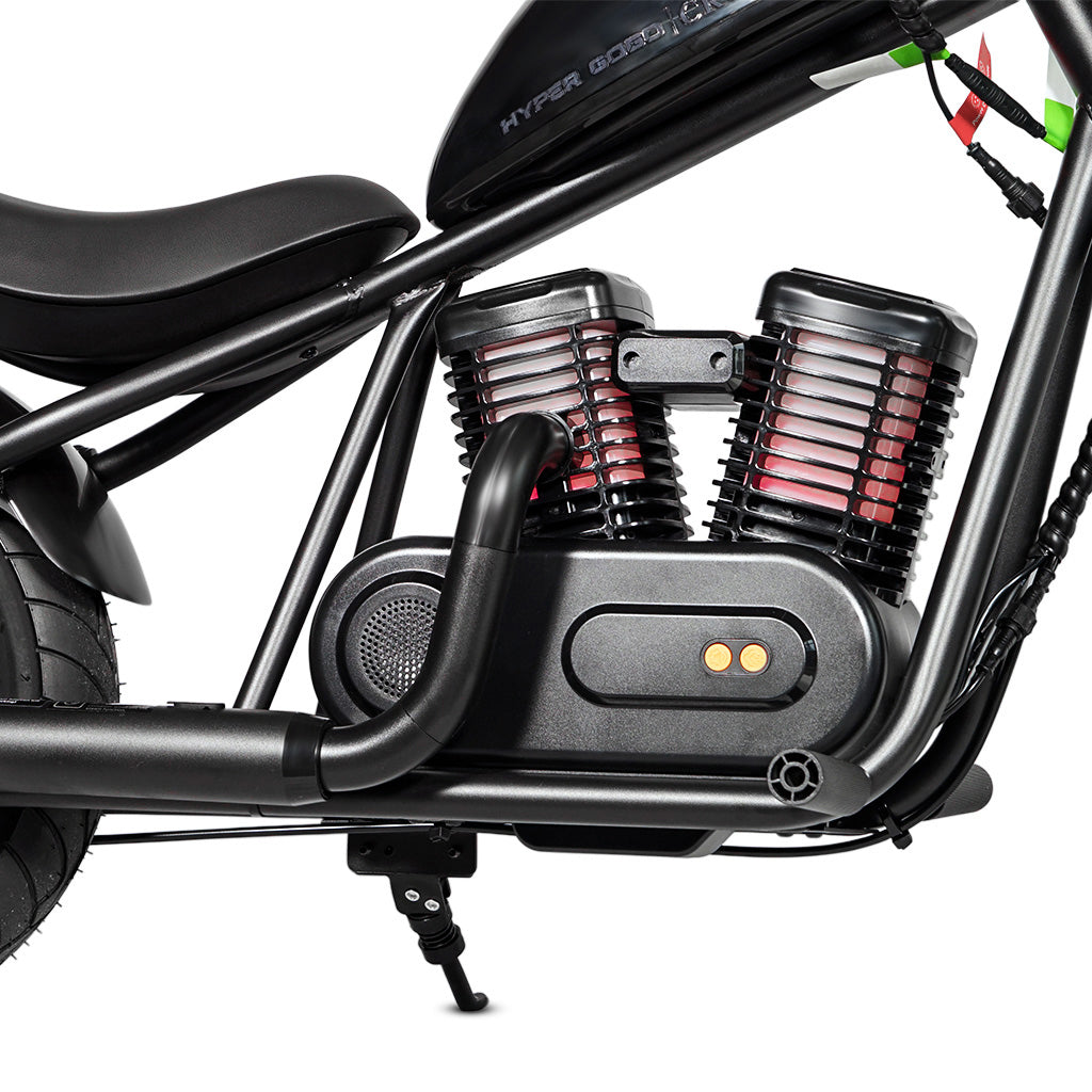 CRONY EL-MB03P Children Harley black plating With APP Bluetooth sounds and fake smoke LED light